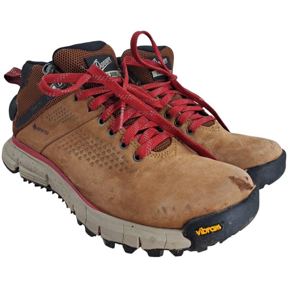 Danner 2650 Trail Mid GTX 4" Brown Goretex Leather Hiking Boots Size 7 Outdoor